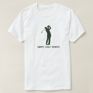 Mannelijke Golfer Silhouette T-shirt