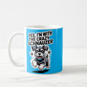 Mannelijke Grappige Schattige Huisdier Hond Met De Koffiemok