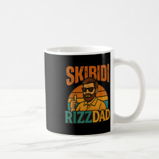 Mannelijke Grappige Vaderdag Skibidi Rizzdad  Koffiemok