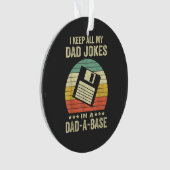 Mannelijke grappige vadergrappen in dad-a-Base Ornament (voorkant)