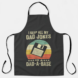 Mannelijke grappige vadergrappen in dad-a-Base Schort