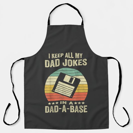 Mannelijke grappige vadergrappen in dad-a-Base Schort (Voorkant)
