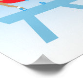 Mannelijke gymnast op Pommel Horse Poster (Hoek)