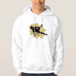 Mannelijke Gymnast Silhouette Art - Amerikaanse vl Hoodie