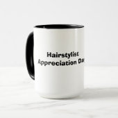Mannelijke Haarstylist Appreciation Day Mok (Voorkant links)