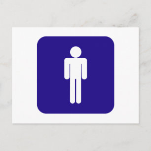 Mannelijke handtekening briefkaart