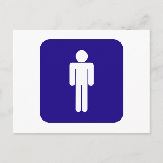 Mannelijke handtekening briefkaart (Voorkant)