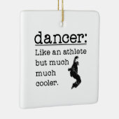 Mannelijke Hip Hop Dancer als een Athlete-plein Keramisch Ornament (Rechts)