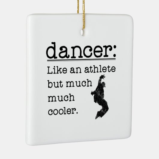 Mannelijke Hip Hop Dancer als een Athlete-plein Keramisch Ornament (Rechts)