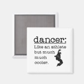 Mannelijke Hip Hop Dancer als een Athlete-plein Magneet (Voorkant / Achterkant)