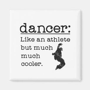 Mannelijke Hip Hop Dancer als een Athlete-plein Magneet