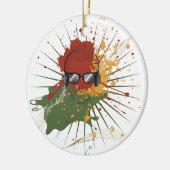 Mannelijke illustratie keramisch ornament (Links)