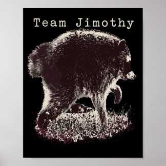 Mannelijke Jimothy Wasbeer Grappige Trash Panda Te Poster