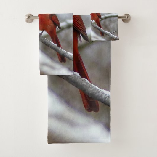 Mannelijke kardinaal bad handdoek (Insitu)