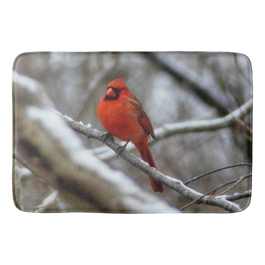 Mannelijke kardinaal badmat (Voorkant)
