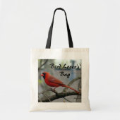 Mannelijke kardinaal "Bird Lover's" Tote Bag (Voorkant)