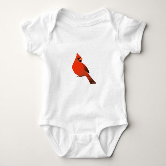 Mannelijke kardinaal Bird Romper (Voorkant)