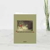 Mannelijke kardinaal feestdagen kaart (Achterkant)