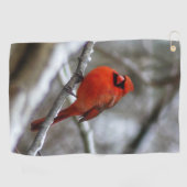 Mannelijke kardinaal golfhanddoek (Horizontaal)