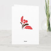 Mannelijke kardinaal kaart (Achterkant)