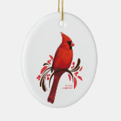 Mannelijke kardinaal keramisch ornament (Rechts)