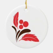 Mannelijke kardinaal keramisch ornament (Achterkant)