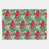 Mannelijke kardinaal - Kleine pic - Papierbladen m Inpakpapier Vel (Voorkant 2)