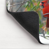 Mannelijke kardinaal muismat (Hoek)