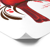 Mannelijke kardinaal poster (Hoek)