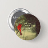 Mannelijke kardinaal ronde button 5,7 cm (Voorkant /achterkant)