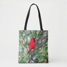 Mannelijke kardinaal - Rundant Bird Canvas tas
