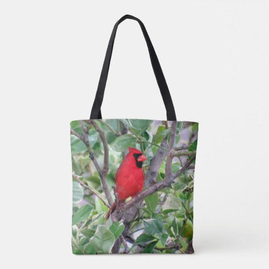 Mannelijke kardinaal - Rundant Bird Canvas tas (Achterkant)