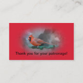Mannelijke kardinaal Songbird Visitekaartje (Achterkant)