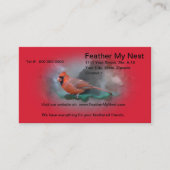 Mannelijke kardinaal Songbird Visitekaartje (Voorkant)