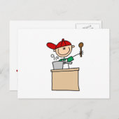 Mannelijke keuze Afbeelding Cook Briefkaart (Voorkant / Achterkant)