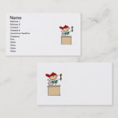 Mannelijke keuze Afbeelding Cook Visitekaartje (Voorkant / Achterkant)