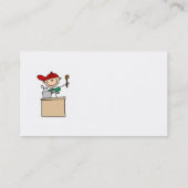 Mannelijke keuze Afbeelding Cook Visitekaartje (Achterkant)