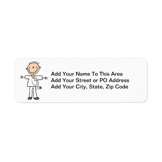 Mannelijke keuze Afbeelding Verpleegbare T-shirts  Etiket (Voorkant)