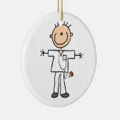 Mannelijke keuze Afbeelding Verpleegbare T-shirts  Keramisch Ornament (Rechts)