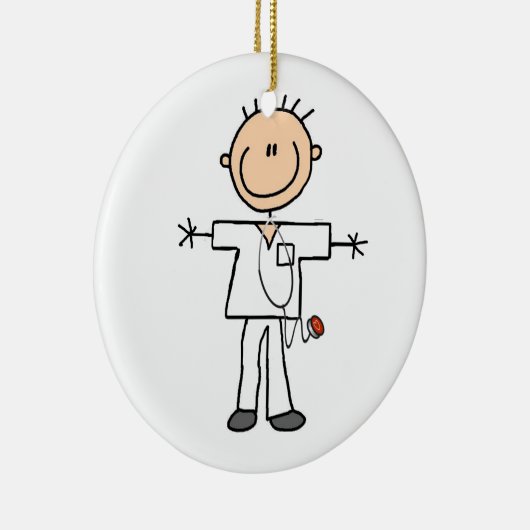 Mannelijke keuze Afbeelding Verpleegbare T-shirts Keramisch Ornament (Rechts)