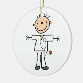 Mannelijke keuze Afbeelding Verpleegbare T-shirts  Keramisch Ornament (Links)