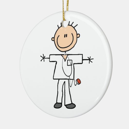 Mannelijke keuze Afbeelding Verpleegbare T-shirts  Keramisch Ornament (Links)