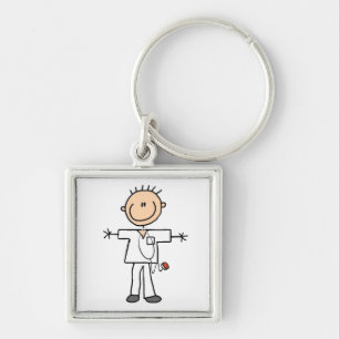 Mannelijke keuze Afbeelding Verpleegbare T-shirts  Sleutelhanger