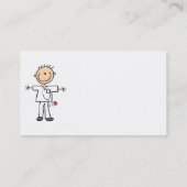 Mannelijke keuze Afbeelding Verpleegbare T-shirts Visitekaartje (Achterkant)