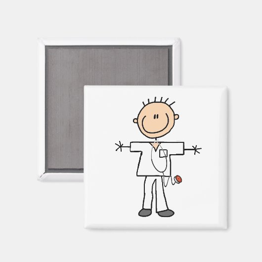 Mannelijke keuze Afbeelding Verpleegoverhemden en Magneet (Voorkant / Achterkant)