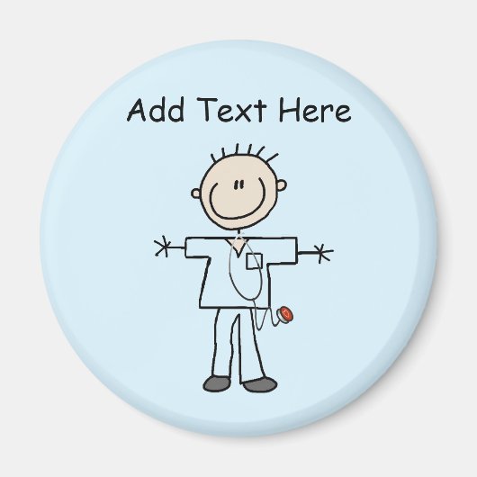 Mannelijke keuze Afbeelding Verpleegoverhemden en  Magneet (Voorkant)