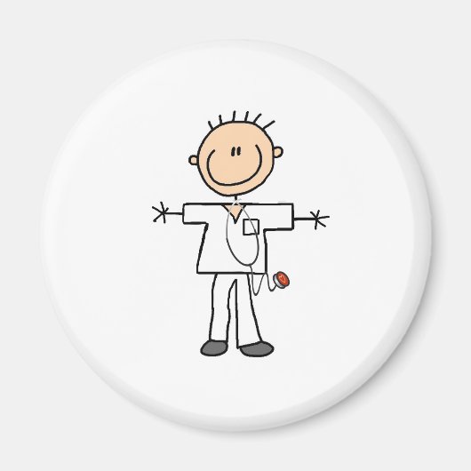 Mannelijke keuze Afbeelding Verpleegoverhemden en  Magneet (Voorkant)