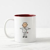 Mannelijke keuze Afbeelding Verpleegoverhemden en  Tweekleurige Koffiemok (Links)