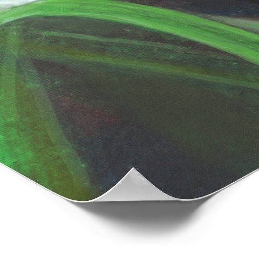 Mannelijke kikker zingt een lied om een partner aa poster (Hoek)