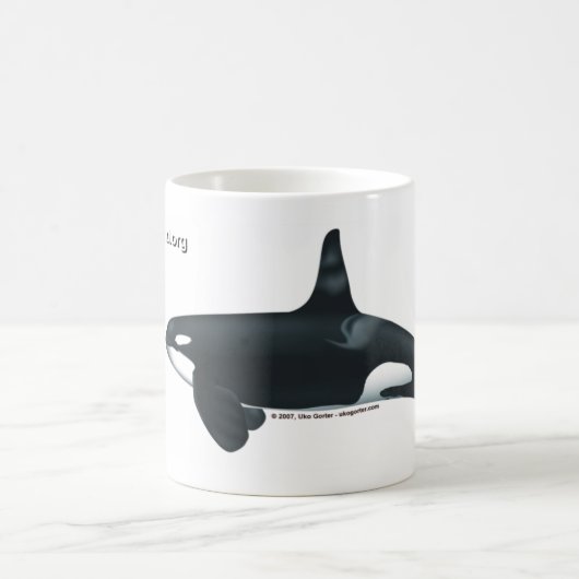Mannelijke Killer Whale Klassieke Mok (Center)